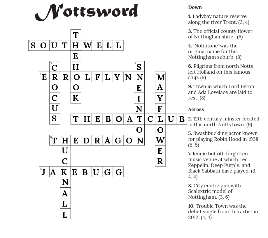 Nottsword #198 Answers