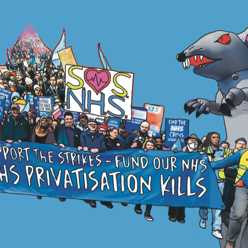We speak to Keep Our NHS Public, a campaign group against privatisation ...