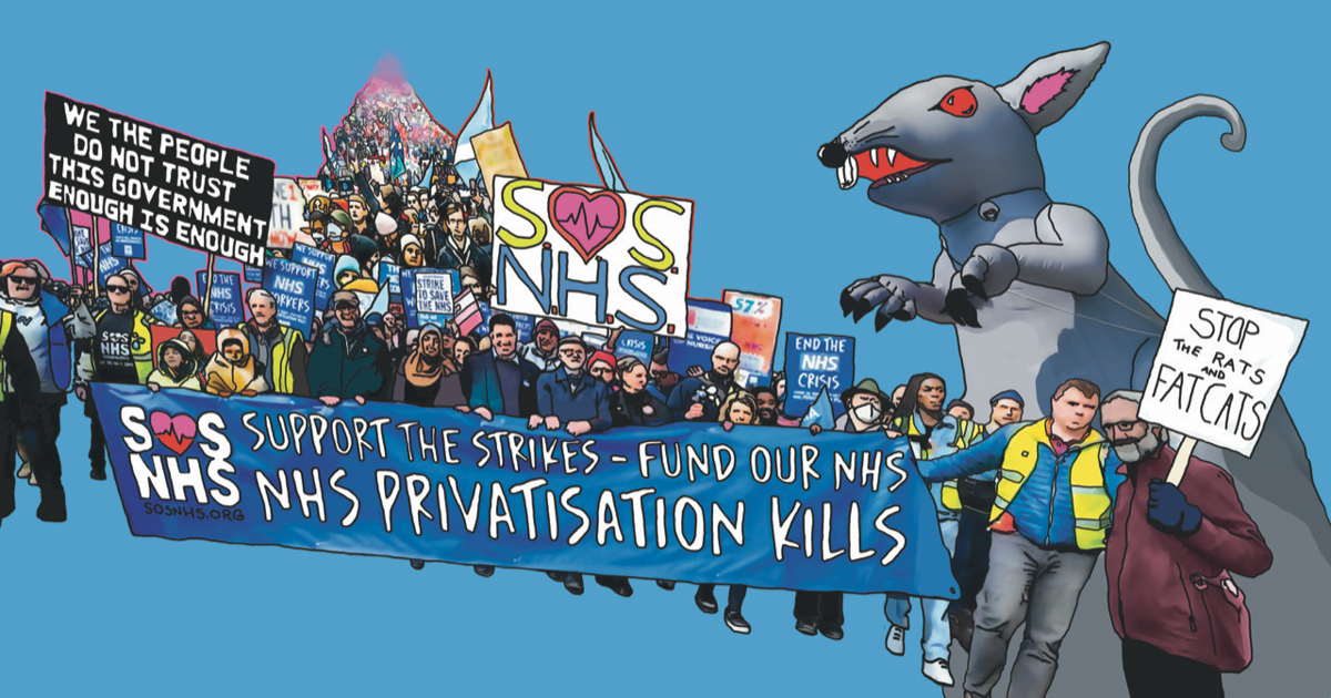 We speak to Keep Our NHS Public, a campaign group against privatisation ...