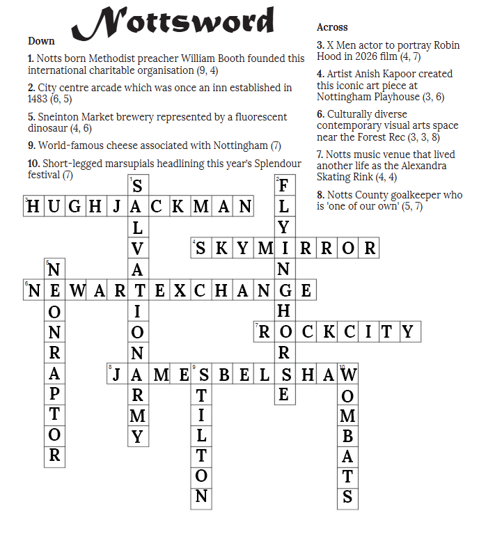 Nottsword July Answers