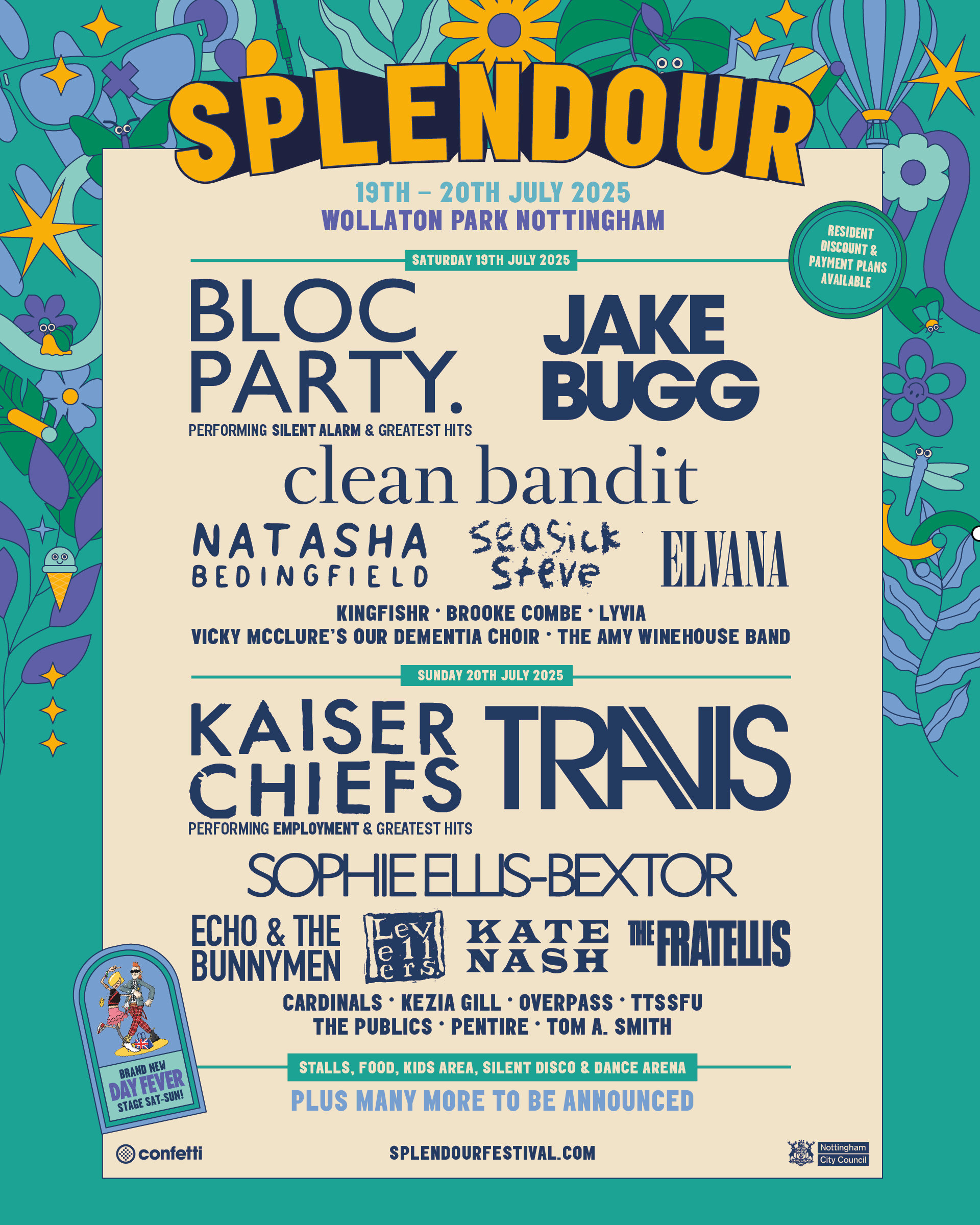 Splendour 2025 Line-Up Announced: Bloc Party, Jake Bugg, Clean Bandit ...